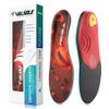VALSOLE Heavy Duty Support Pain Relief Orthotics - 220+ lbs Plantar Fasciitis High Arch Support Insoles for Men Women,Flat Feet Orthotic Insert,Work Boot Shoe Insole,Absorb Shock with Every Step(Red) view 1