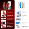 VALSOLE Heavy Duty Support Pain Relief Orthotics - 220+ lbs Plantar Fasciitis High Arch Support Insoles for Men Women,Flat Feet Orthotic Insert,Work Boot Shoe Insole,Absorb Shock with Every Step(Red) view 2