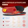 VALSOLE Heavy Duty Support Pain Relief Orthotics - 220+ lbs Plantar Fasciitis High Arch Support Insoles for Men Women,Flat Feet Orthotic Insert,Work Boot Shoe Insole,Absorb Shock with Every Step(Red) view 4