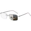 KISSOUL Rimless Bifocal Photochromic Reading Glasses Men Computer Readers Anti-blue Light Transition Sunglasses with Readers view 1