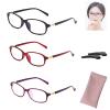 Bulnire Glassesify Women'S Ultra-Light And Comfortable Anti-Blue Light,Glassesify Reading Glasses,Glassesify Bifocal Reading Glasses-Stylish & Comfortable (Red+Purple+Black, 400) view 1