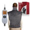 Ambershine 26"x35" XXXL King Size Neck& Shoulder& Back Heating Pad with 12 Temperature Settings& 4 Auto-Off Countdown Timers, Pain Relief for Back/Neck/Shoulder, Christmas gift for mom dad (Dark Gray) view 1