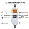 Ambershine 26"x35" XXXL King Size Neck& Shoulder& Back Heating Pad with 12 Temperature Settings& 4 Auto-Off Countdown Timers, Pain Relief for Back/Neck/Shoulder, Christmas gift for mom dad (Dark Gray) view 4