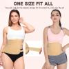 3Pcs Castor Oil Pack Wrap, Reusable Organic Castor Oil Pack for Liver Detox Insomnia, Constipation and Inflammation, Adjustable Elastic Strap Bamboo Cotton Machine Washable, Less Mess Anti Oil Leak view 3