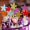 100 Pcs Star Cupcake Toppers Mini Cake Star Sticks Little Star Cake Toppers Cupcake Party Picks Cake Decorations Picks view 4