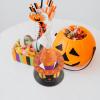 Abaodam 10 Sets Halloween Candy Boxes Trick or Treat Paper Boxes Cone Shaped Treat Box Black Cat Cookie Boxes Mini Cardboard Box for Halloween Party Favor Supplies view 3