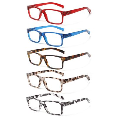 NORPERWIS Reading Glasses 5 Pairs Quality Readers Spring Hinge Glasses for Reading for Men and Women (5 Pack Mix Color -4, 2.25)