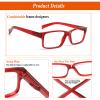NORPERWIS Reading Glasses 5 Pairs Quality Readers Spring Hinge Glasses for Reading for Men and Women (5 Pack Mix Color -4, 2.25) view 3