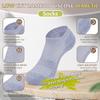 Bulinlulu Diabetic Socks for Women Men-6 Pairs Bamboo Viscose Non Binding Diabetic Ankle Low Cut Sock Size 6-9 9-11White+Grey+Black-Small view 4