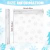Gueevin Snowflake Cellophane Wrap Roll Clear Plastic Winter Holiday Wrapping Paper 100 ft x 16 in 2.5 Mil White SnowFlakes Cellophane Roll Gift Wrap for Christmas Treat Bags Supplies view 2
