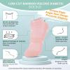 Bulinlulu Diabetic Socks for Women Men-6 Pairs Bamboo Viscose Non Binding Diabetic Ankle Low Cut Sock Size 6-9 9-11Pure-Large view 4