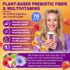 1Pack Fiber Gummies for Adults with Psyllium Husk, 7G(Soluble + Insoluble) Daily Prebiotic Fiber with Inulin, FOS, Guar Gum, Multivitamins for Daily Digestive Health, Regularity Gut Support,Sugar Free view 4