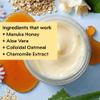 Clearbody Organics Manuka Honey Cream - Oatmeal Lotion - 4 Fl Oz - Eczema Cream - Natural Ointment for Eczema Manuka Honey Hydration Body Lotion view 4