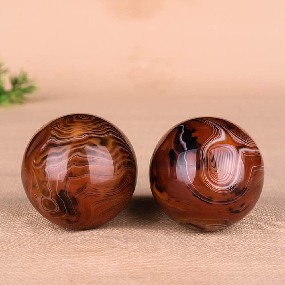 Baoding Balls Baoding Ball, Chinese Health Care Ball Baoding Ball Sports Massage Ball Decompression Hand Exercise (2pcs) Chinese Stress Balls