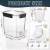 Soaoo 2 Pcs Laundry Detergent Dispenser 67.6 oz Liquid Soap Dispenser with Faucet for Laundry Room 2 Liquid Detergent Holder with Labels and Measuring Cup Fabric Softener Container view 2