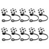 10pcs Reusable Straw Covers Caps Drinking Straws Colorful Tips Lids Cup Accessories Tumblers view 1