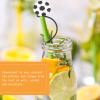 10pcs Reusable Straw Covers Caps Drinking Straws Colorful Tips Lids Cup Accessories Tumblers view 4