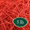Arcadia Garden Products 5 lbs - Red Straight Shredded Color Paper Filler Box Stuffing for Gift Wrapping & Crafts, Basket Filling, Confetti, Packaging & Shipping - RPS05RD view 1
