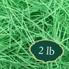 Arcadia Garden Products 2 lbs - Green Straight Shredded Color Paper Filler Box Stuffing for Gift Wrapping & Crafts, Basket Filling, Confetti, Packaging & Shipping - RPS02GN view 1