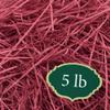 Arcadia Garden Products 5 lbs - Burgundy Straight Shredded Color Paper Filler Box Stuffing for Gift Wrapping & Crafts, Basket Filling, Confetti, Packaging & Shipping - RPS05BY view 1
