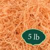 Arcadia Garden Products 5 lbs - Peach Crinkle Shredded Color Paper Filler Box Stuffing for Gift Wrapping & Crafts, Basket Filling, Confetti, Packaging & Shipping - RPC05PE view 1