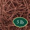 Arcadia Garden Products 5 lbs - Brown Straight Shredded Color Paper Filler Box Stuffing for Gift Wrapping & Crafts, Basket Filling, Confetti, Packaging & Shipping - RPS05BR. view 1