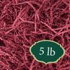 Arcadia Garden Products 5 lbs - Burgundy Crinkle Shredded Color Paper Filler Box Stuffing for Gift Wrapping & Crafts, Basket Filling, Confetti, Packaging & Shipping - RPC05BY view 1