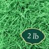 Arcadia Garden Products 2 lbs - Green Crinkle Shredded Color Paper Filler Box Stuffing for Gift Wrapping & Crafts, Basket Filling, Confetti, Packaging & Shipping - RPC02GN view 1