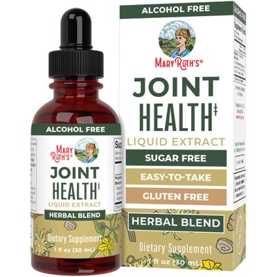 MaryRuth Organics Joint Health Liquid Extract | Four Herbal Blend Liquid Drops | Ginger Root | Licorice Root | Cats Claw | Devils Claw | Vegan | Non GMO | Alcohol Free Tincture | 30 Servings