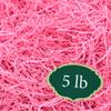 Arcadia Garden Products 5 lbs - Pink Crinkle Shredded Color Paper Filler Box Stuffing for Gift Wrapping & Crafts, Basket Filling, Confetti, Packaging & Shipping - RPC05PK view 1
