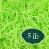 Arcadia Garden Products 5 lbs - Lime Crinkle Shredded Color Paper Filler Box Stuffing for Gift Wrapping & Crafts, Basket Filling, Confetti, Packaging & Shipping - RPC05LM view 1