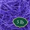 Arcadia Garden Products 5 lbs - Purple Straight Shredded Color Paper Filler Box Stuffing for Gift Wrapping & Crafts, Basket Filling, Confetti, Packaging & Shipping - RPS05PU view 1