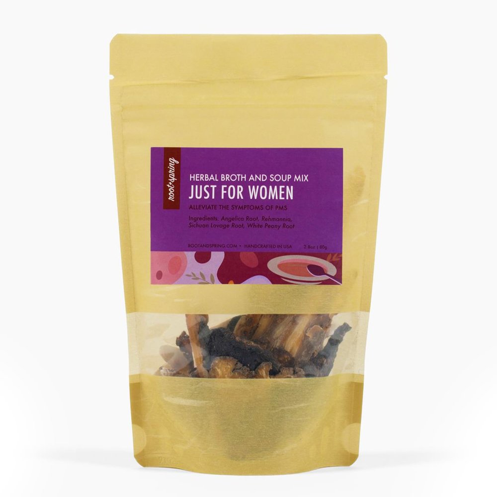 root + spring For Women Classic Chinese Herbal Soup Mix - Boost Bone Broth with Traditional Herbs Soup Base Packet - Great with Chicken, Beef, Pork Bones or Premade Bone Broth - 4 to 6 Servings