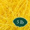 Arcadia Garden Products 5 lbs - Yellow Straight Shredded Color Paper Filler Box Stuffing for Gift Wrapping & Crafts, Basket Filling, Confetti, Packaging & Shipping - RPS05YW view 1