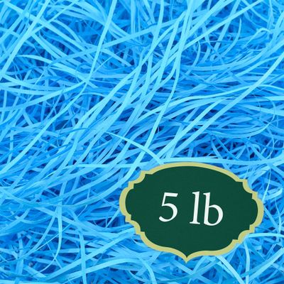 Arcadia Garden Products 5 lbs - Turquoise Straight Shredded Color Paper Filler Box Stuffing for Gift Wrapping & Crafts, Basket Filling, Confetti, Packaging & Shipping - RPS05TU
