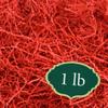 Arcadia Garden Products 1 lbs - Red Crinkle Shredded Color Paper Filler Box Stuffing for Gift Wrapping & Crafts, Basket Filling, Confetti, Packaging & Shipping - RPC01R. view 1
