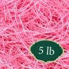 Arcadia Garden Products 5 lbs - Pink Straight Shredded Color Paper Filler Box Stuffing for Gift Wrapping & Crafts, Basket Filling, Confetti, Packaging & Shipping - RPS05PK view 1