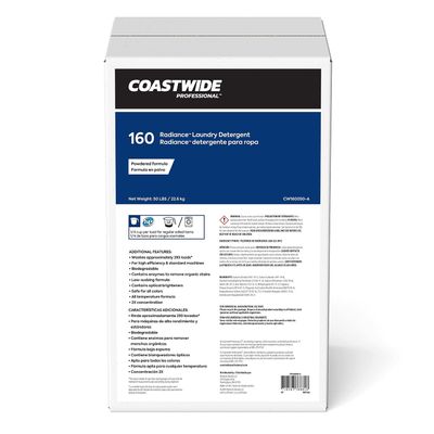 Coastwide Professional Radiance Powder Laundry Detergent, 800 oz, 50 lbs, 2-Pack  HighEfficiency Commercial Laundry Formula for Large Loads