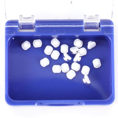 20Pcs/Box Dental Orthodontic Lingual Button Bondable Composite Ceramic Round/Rectangular Base (Composite Lingual Button Rectangular)