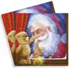 AM Dcor 20 Count 3-Ply Luncheon Paper Napkins for Holiday Dinner Party Decorative Decoupage - 13" x 13" (Unfolded) Surprise from Santa view 2