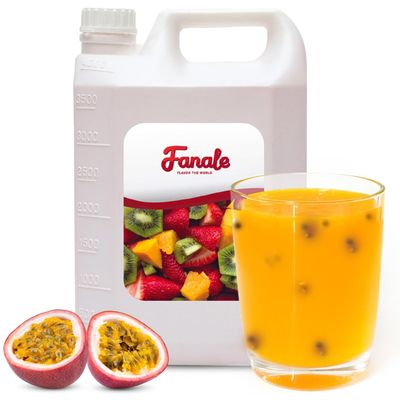 Fanale Premium Flavoring Concentrated Syrup for Bubble Tea 11 lb | Passion Fruit Flavor Syrup | for Boba Tea, Smoothies, Slushes, Desserts | 11lb | Pack of 4 | SRP030