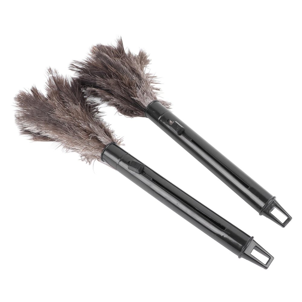 2Pcs Retractable Feather Duster Feathers Duster Removal Telescoping Pole Tool Telescopic Remove Feathered Telescopic Pole Handle Sweeping Removing Feather