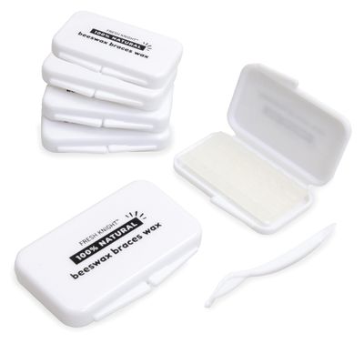 Braces Beewax. Dental Wax for Braces & Aligners - Premium Orthodontic Strips Food Grade Fresh Knight