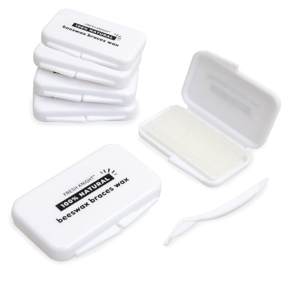 Braces Beewax. Dental Wax for Braces & Aligners - Premium Orthodontic Strips Food Grade Fresh Knight