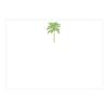 Caspari Palm Tree Green Correspondence Cards - 12 Per Package view 1