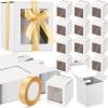 Ctosree 50 Pcs Mug Boxes for Gifts Sublimation Mug Box with Clear Window for Coffee Cup Packaging Shipping Exhibition for 11oz, 12oz, 15oz Blank Gift Christmas Wrapping Craft(White) view 1
