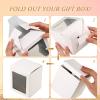 Ctosree 50 Pcs Mug Boxes for Gifts Sublimation Mug Box with Clear Window for Coffee Cup Packaging Shipping Exhibition for 11oz, 12oz, 15oz Blank Gift Christmas Wrapping Craft(White) view 2