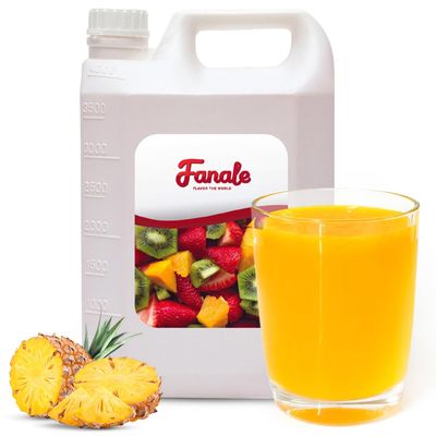 Fanale Premium Flavoring Concentrated Syrup for Bubble Tea 11 lb | Pineapple Flavor Syrup | for Boba Tea, Smoothies, Slushes, Desserts | 11lb | Pack of 4 | SRP100-CS
