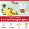 Fanale Premium Flavoring Concentrated Syrup for Bubble Tea 11 lb | Pineapple Flavor Syrup | for Boba Tea, Smoothies, Slushes, Desserts | 11lb | Pack of 4 | SRP100-CS view 4