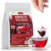 Premium Hibiscus Tea Bags,100 Tea Bags/7.06 Oz,100% Pure Dried Hibiscus Flower,Natural & No Additives,Caffeine Free. view 1